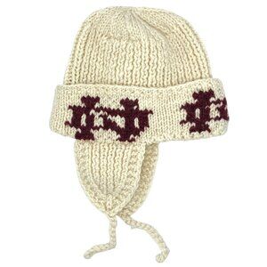 CUTE HANDKNIT WOOL “SHERPA” HAT EAR FLAPS MADE IN ECUADOR